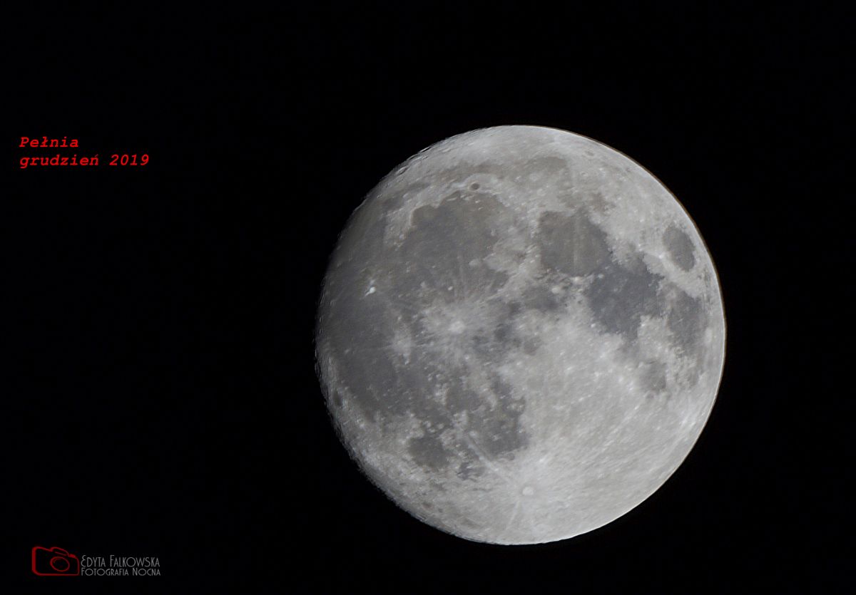 Pełnia Księżyca grudzień 2019