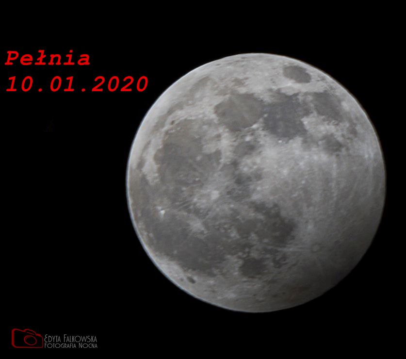 Wilcza Pełnia Księżyca styczeń 2020